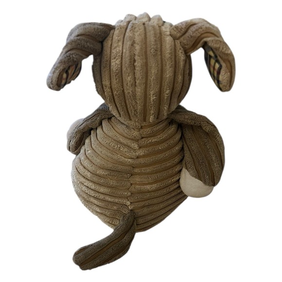 Jellycat 9" Cordy Roy Puppy Dog Brown Patchwork Plaid Stuffed Small Plush - Picture 7 of 8